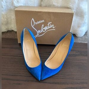 CL Pigalle Follies 85 Suede Heels